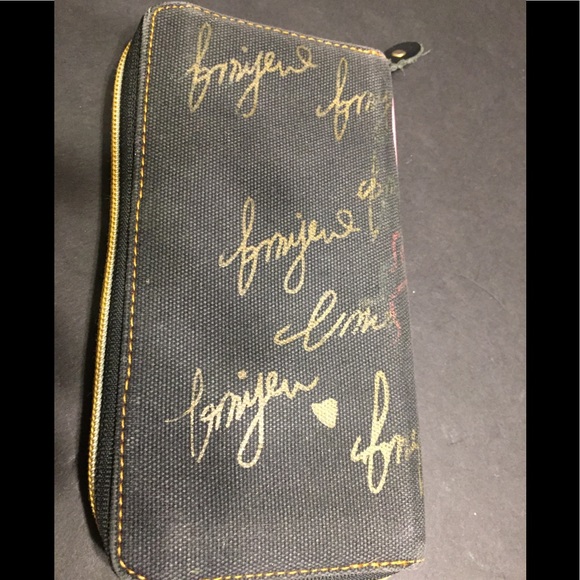 Coated Canvas Zip Around Wallet w/ A Girl On Front - Picture 2 of 8